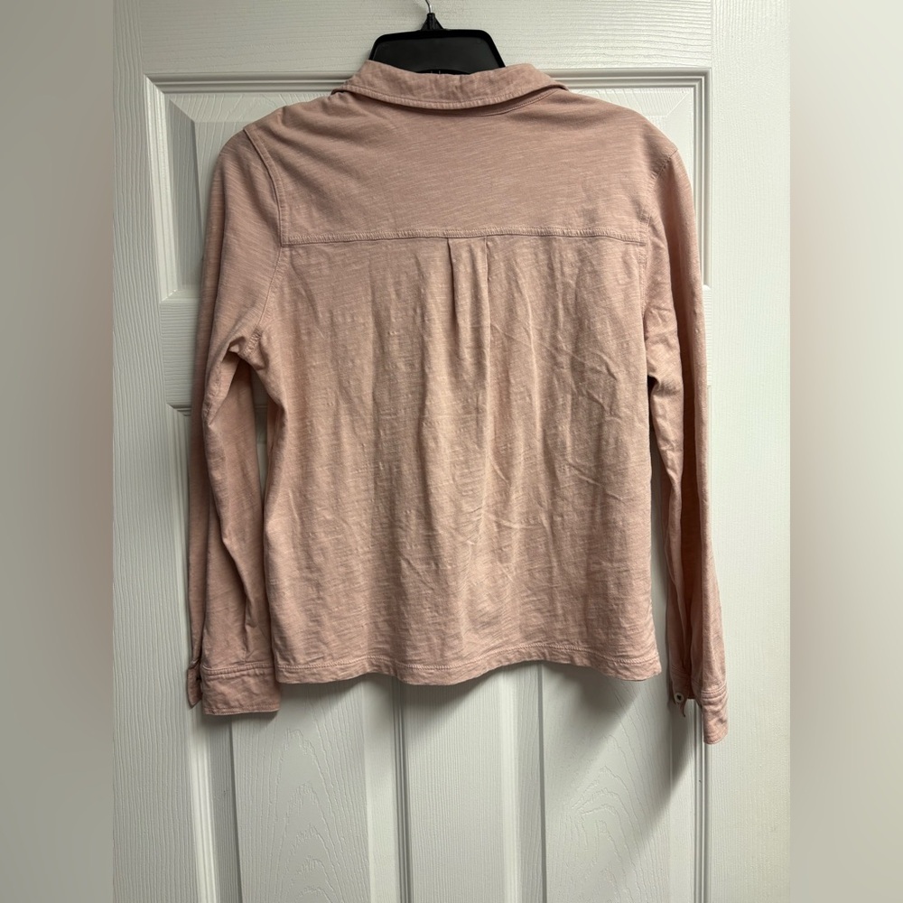 Boden Amelia Jersey 100% Cotton Button Down Top Size 8 - Picture 5 of 5